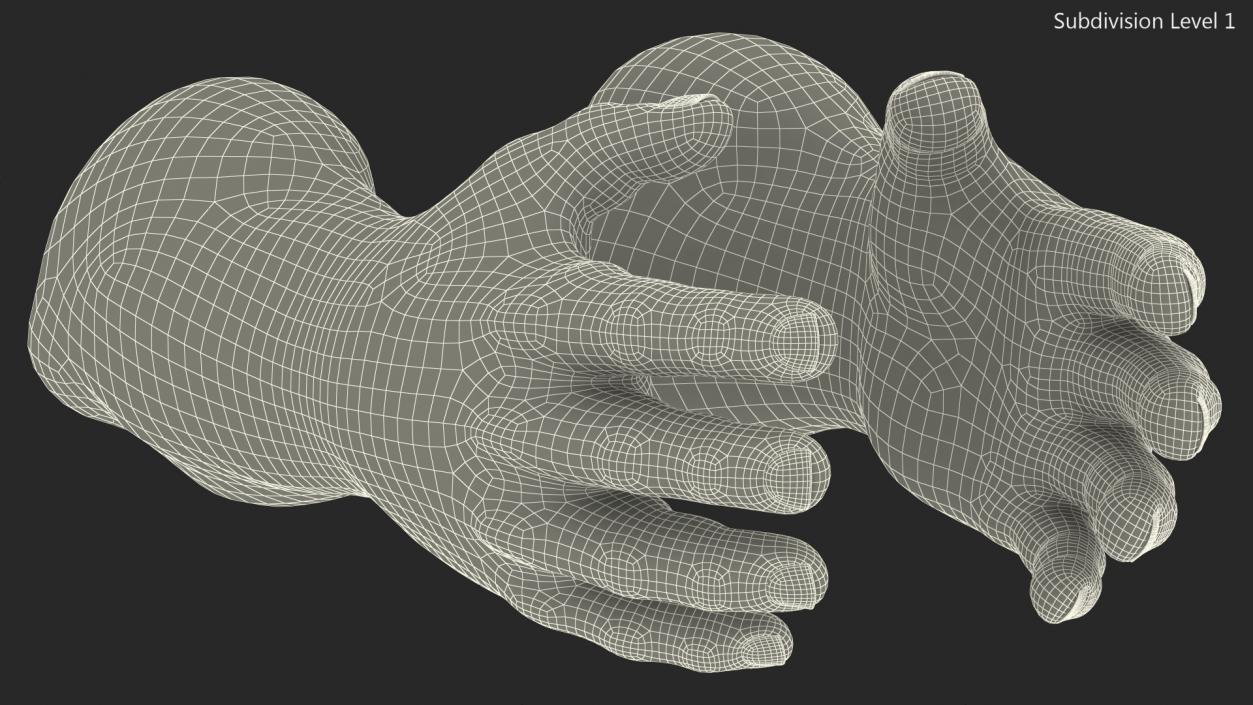 Hulk Hands Rigged 3D