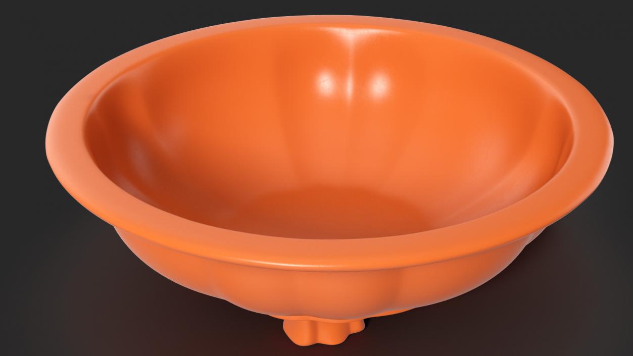 3D Wide Shallow Flower Pot model