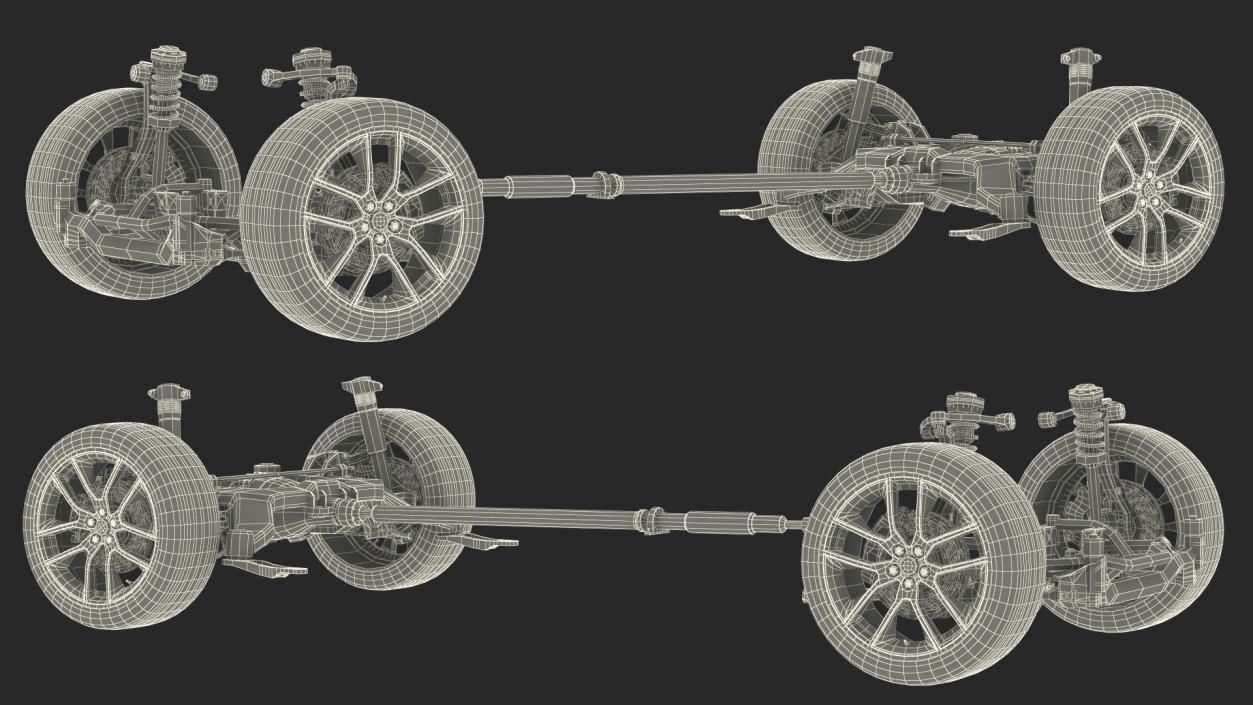 3D Automotive Suspension System model