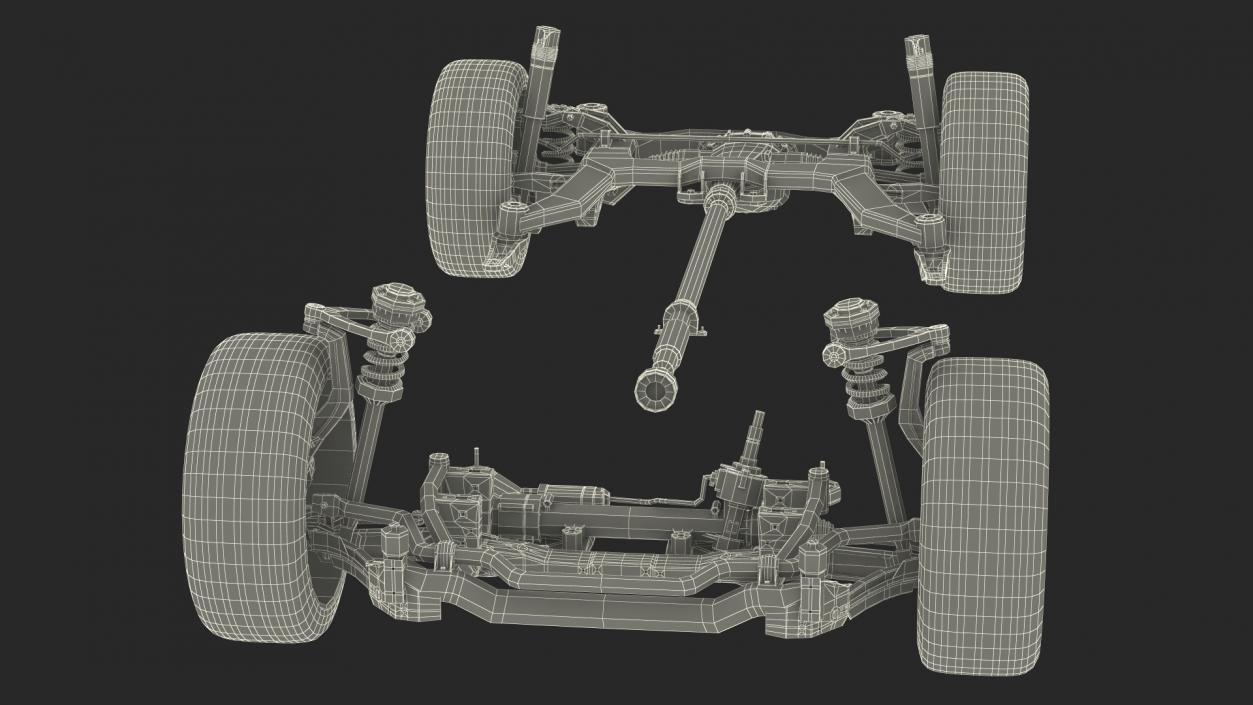 3D Automotive Suspension System model