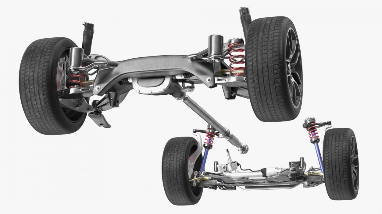 3D Automotive Suspension System model