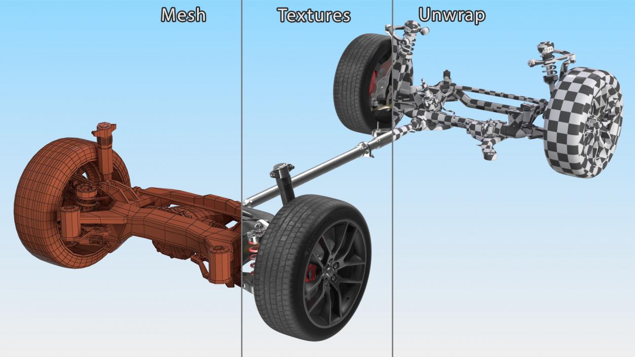 3D Automotive Suspension System model