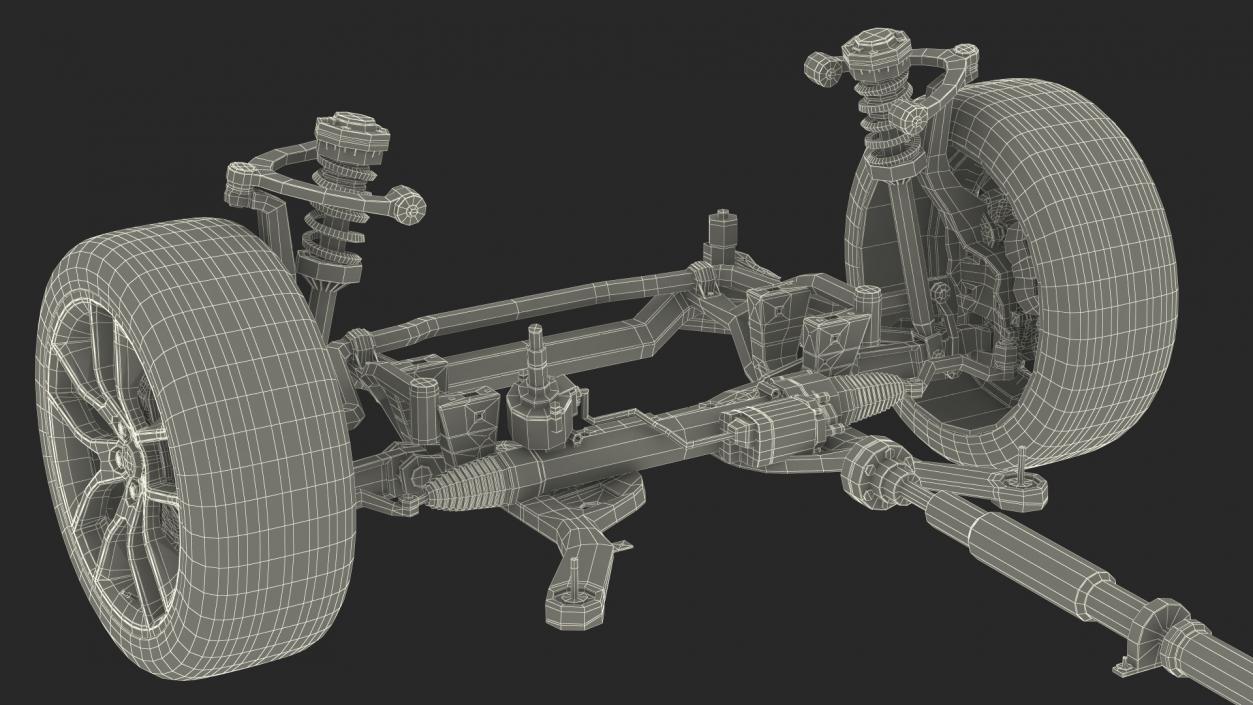 3D Automotive Suspension System model