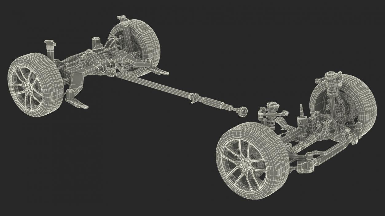 3D Automotive Suspension System model