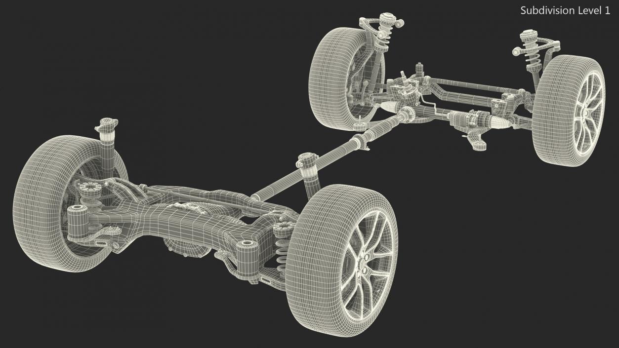 3D Automotive Suspension System model