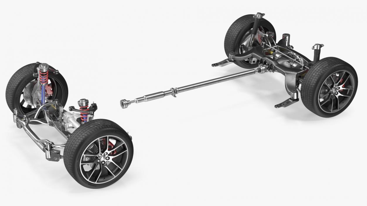 3D Automotive Suspension System model