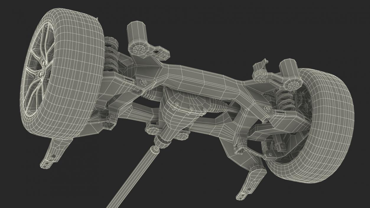 3D Automotive Suspension System model