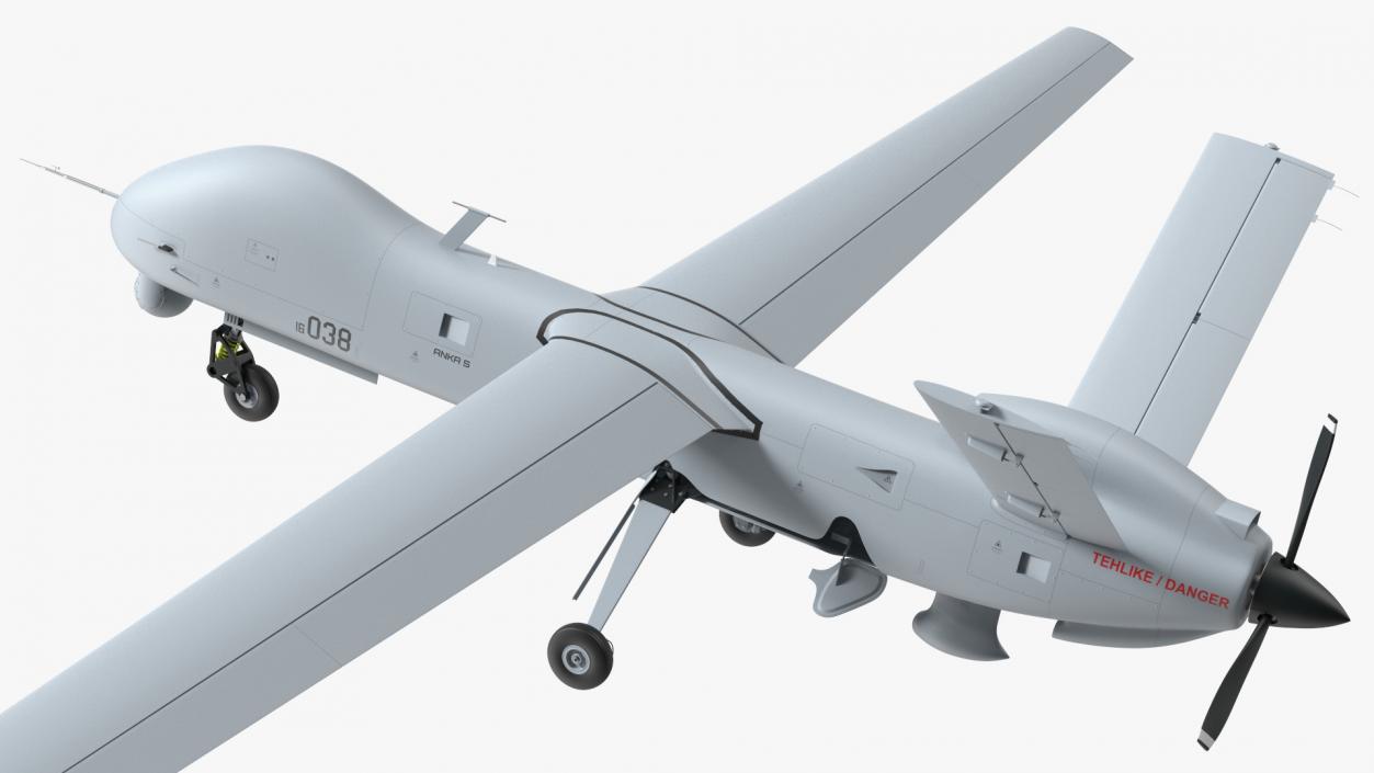 3D Combat Drone TAI Anka S model