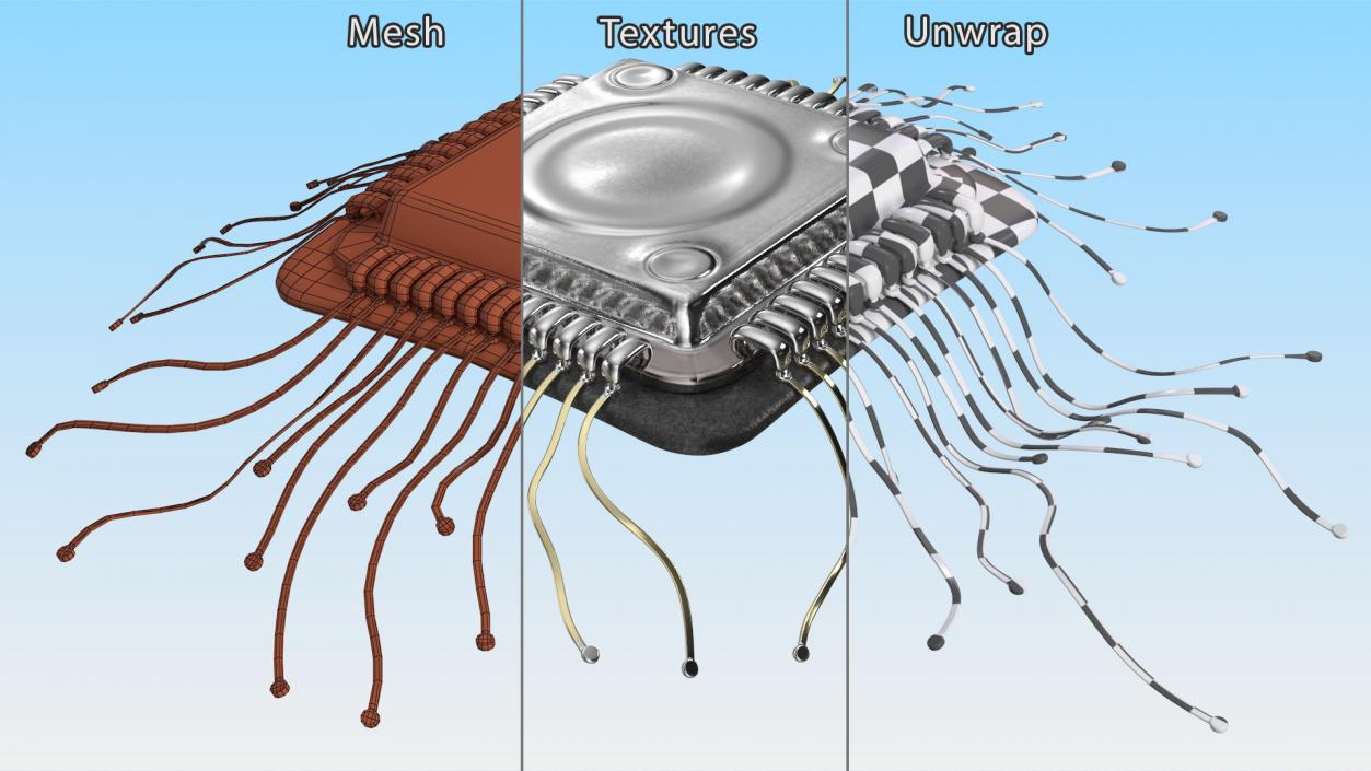 3D model Human Microchip Implant 2