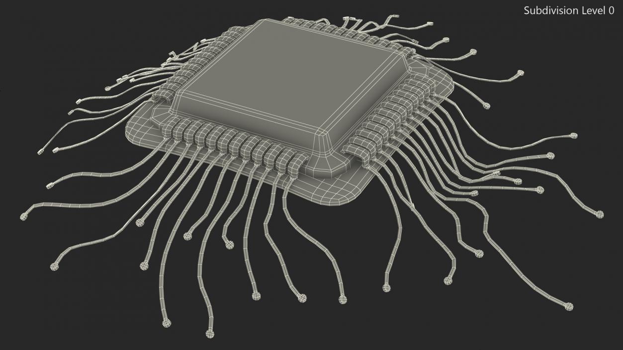 3D model Human Microchip Implant 2