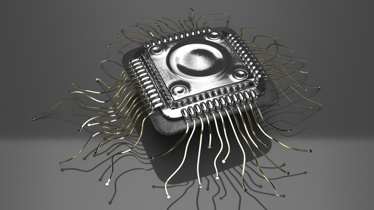 3D model Human Microchip Implant 2