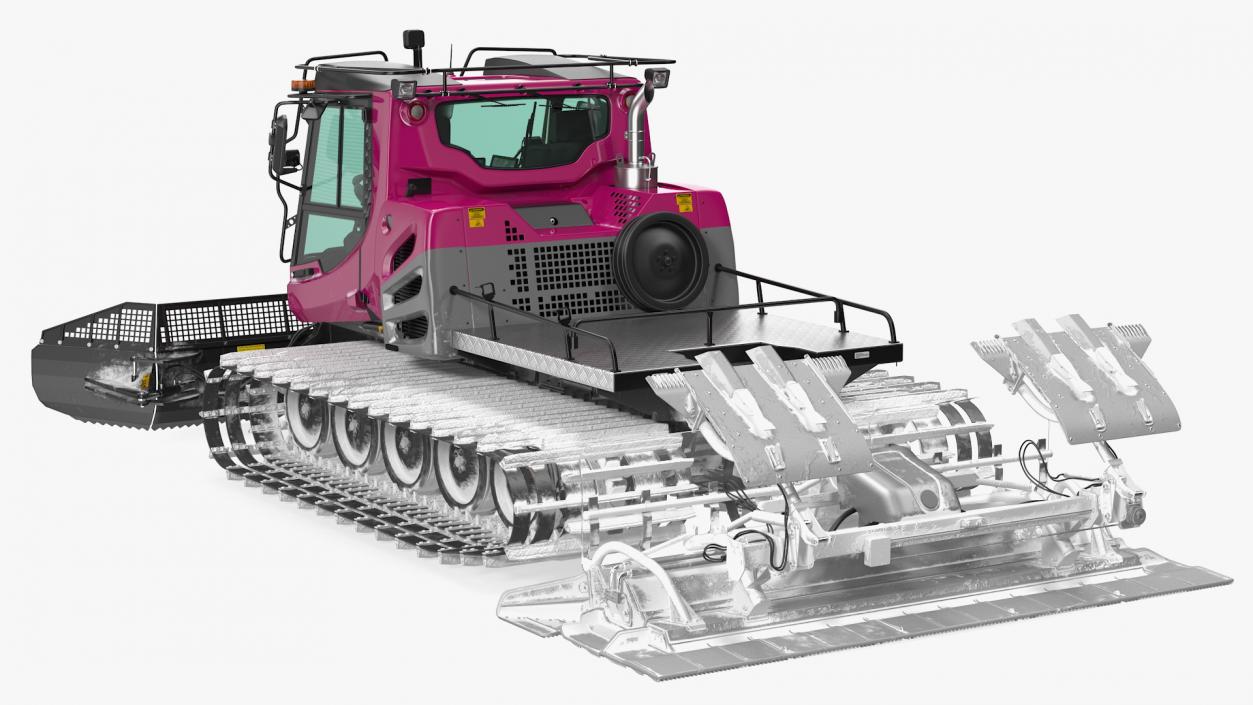 3D Snowcat with Snowplow