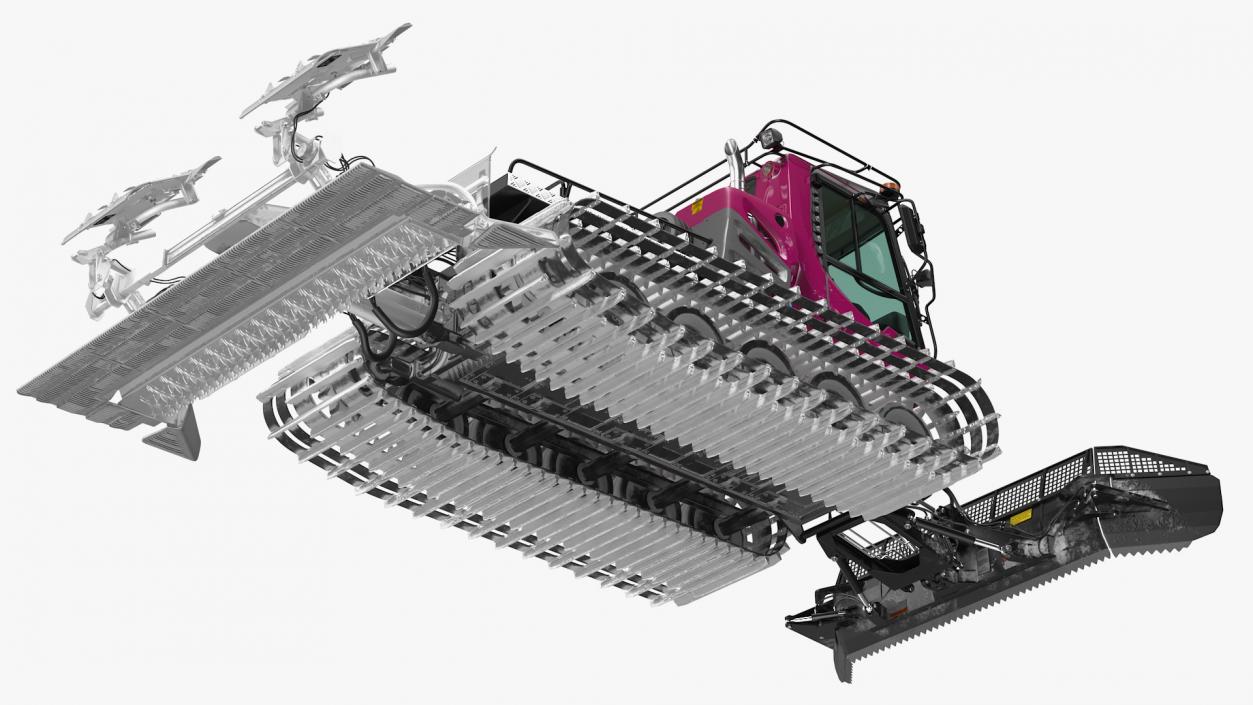 3D Snowcat with Snowplow