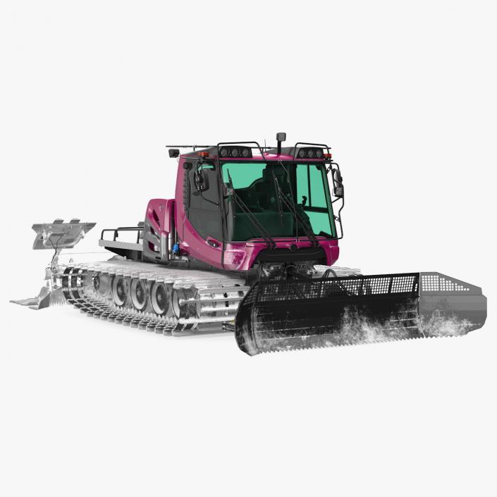 3D Snowcat with Snowplow