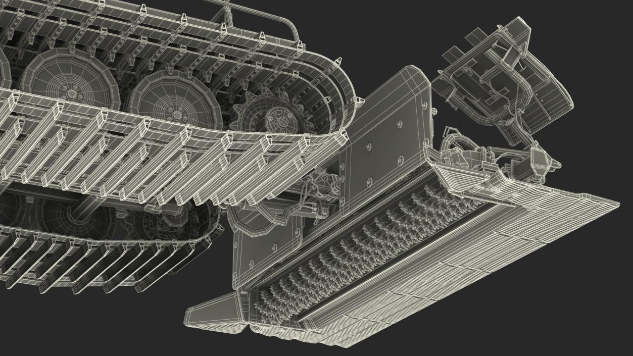 3D Snowcat with Snowplow