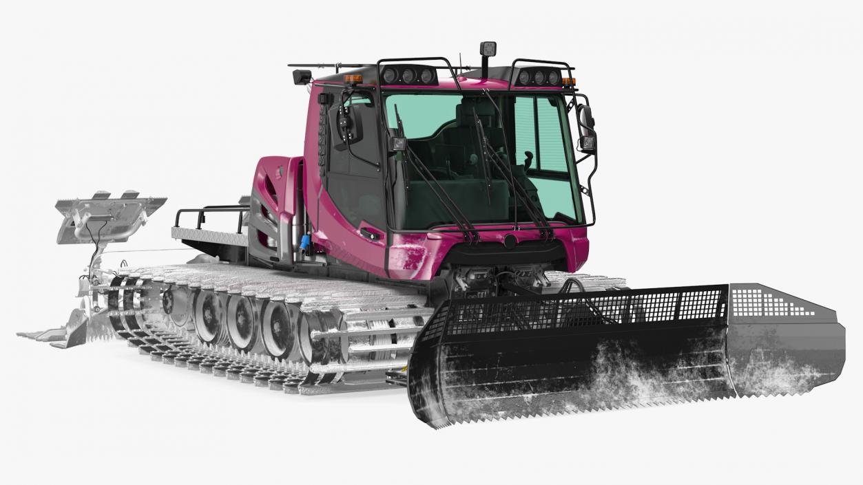 3D Snowcat with Snowplow