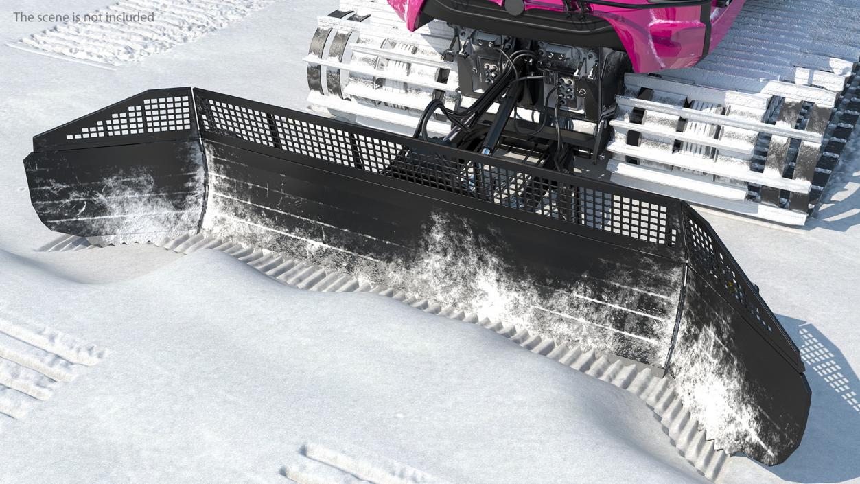 3D Snowcat with Snowplow