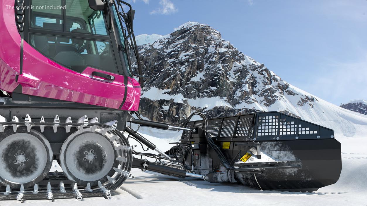 3D Snowcat with Snowplow