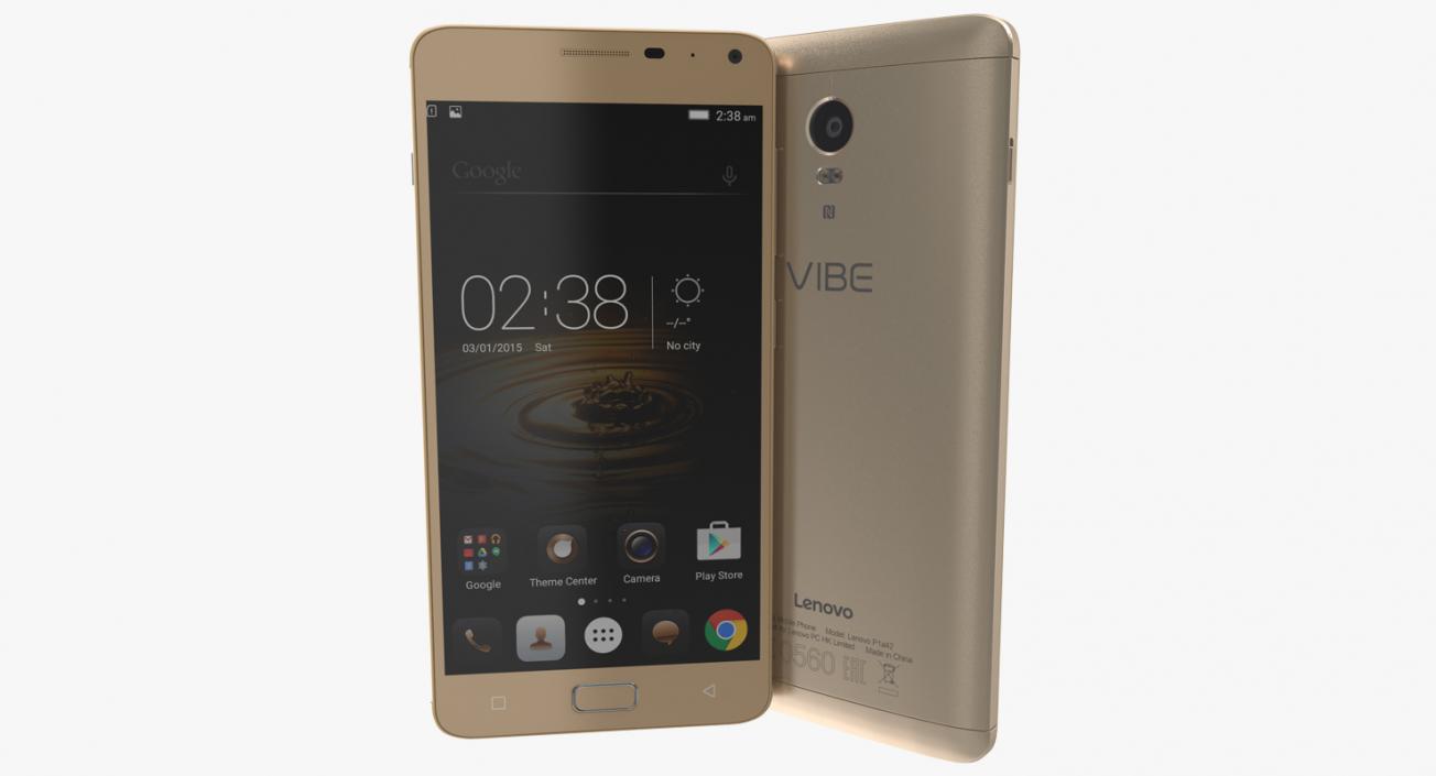 Lenovo Vibe P1 Gold 3D model