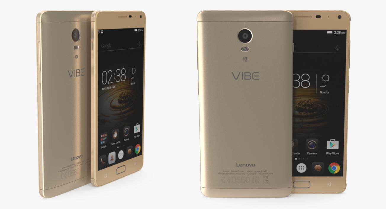 Lenovo Vibe P1 Gold 3D model