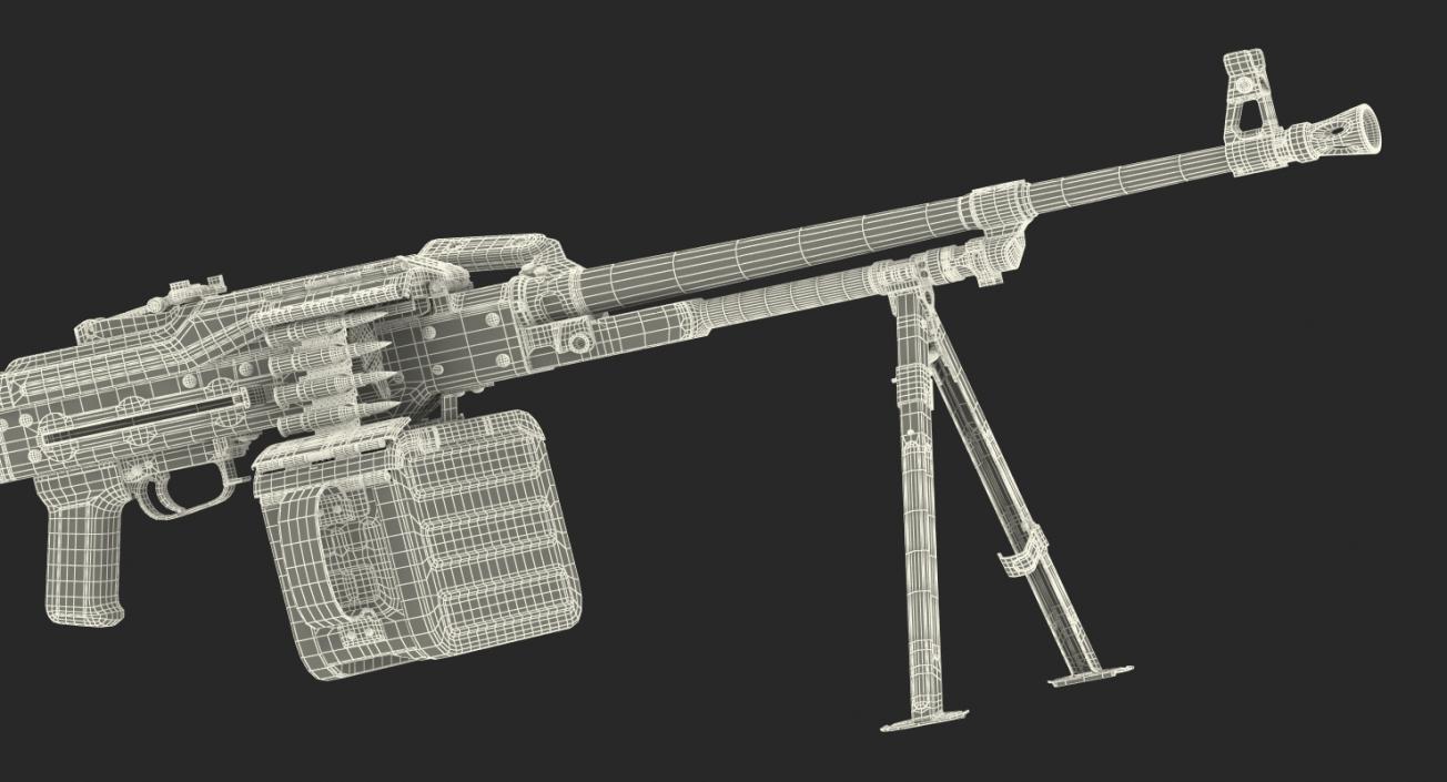 3D Russian Machine Gun PKM model