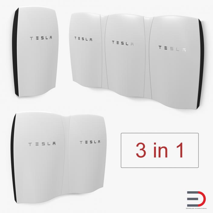 3D Tesla Powerwall Collection