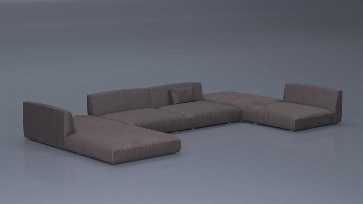 Contemporary Minimalist Furniture Set 2 3D model