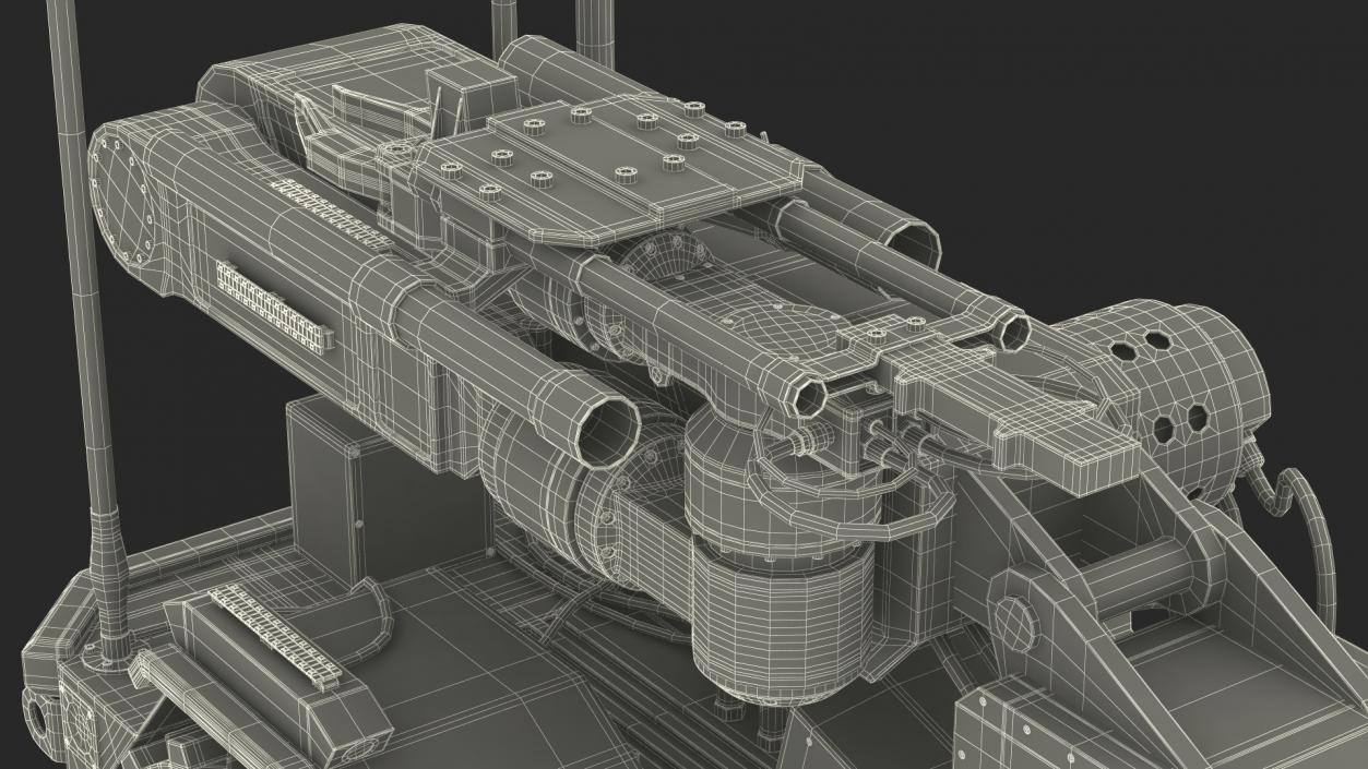 Multifunctional Robotic System Harris T7 Rigged 3D