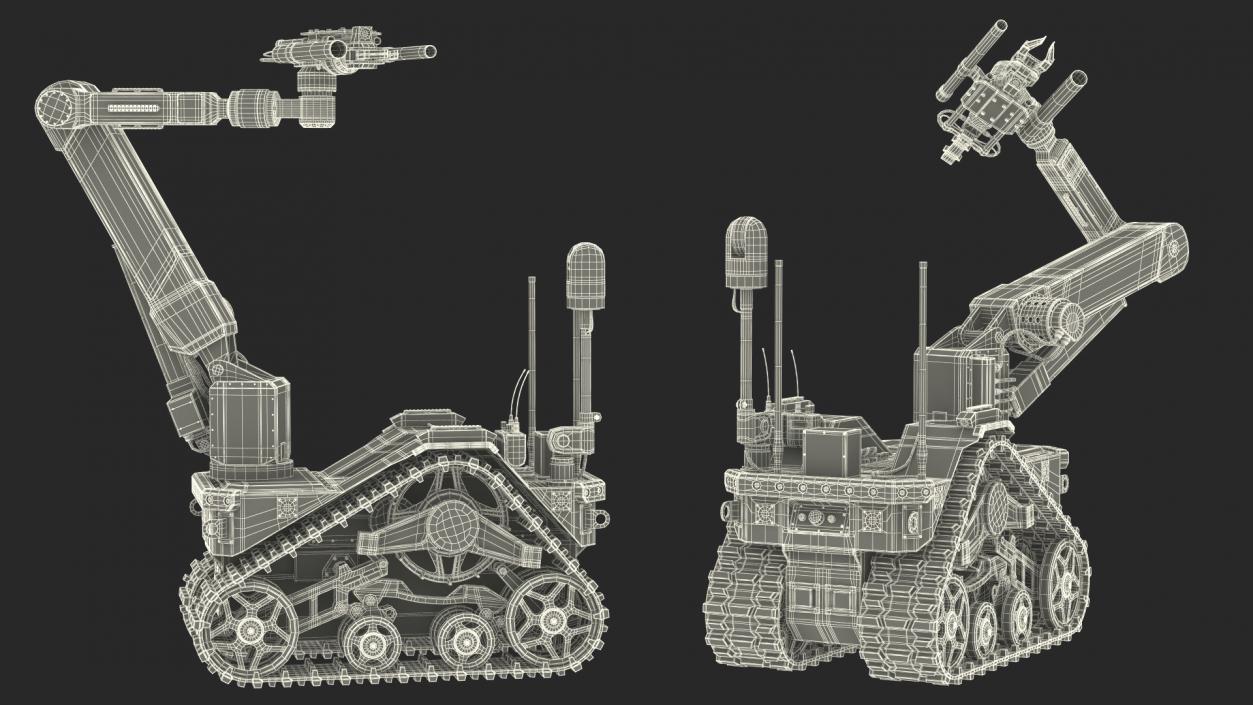 Multifunctional Robotic System Harris T7 Rigged 3D