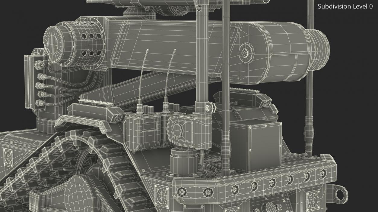 Multifunctional Robotic System Harris T7 Rigged 3D