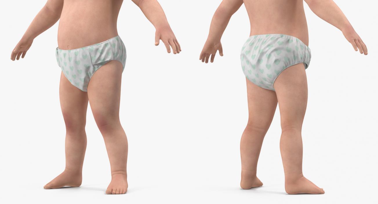 3D model Asian Baby