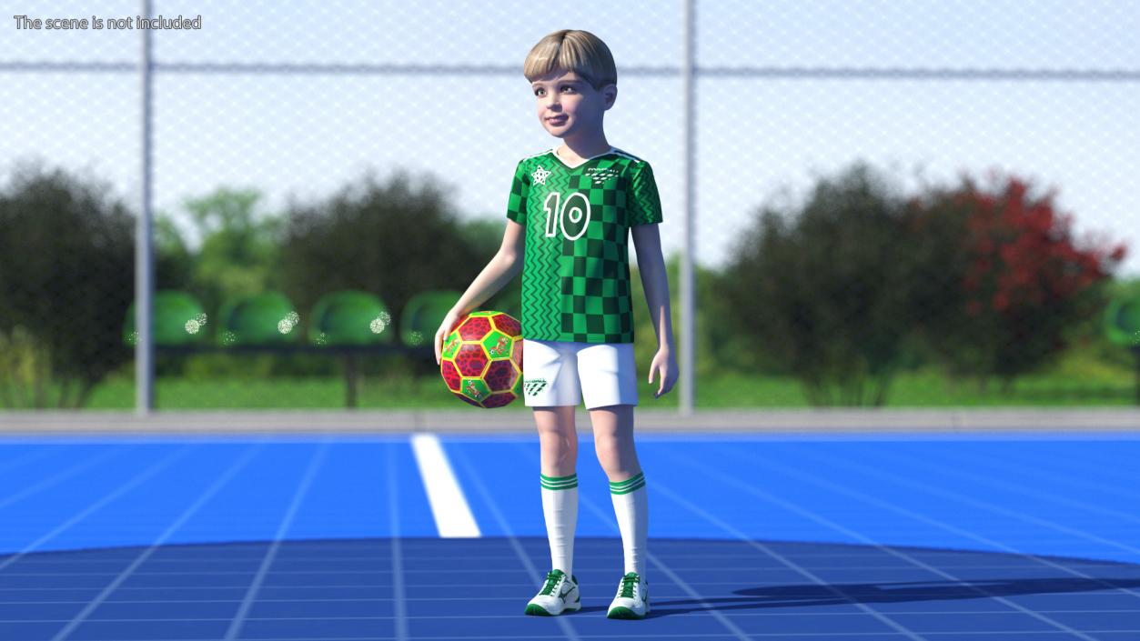 3D Realistic Child Boy Sport Style