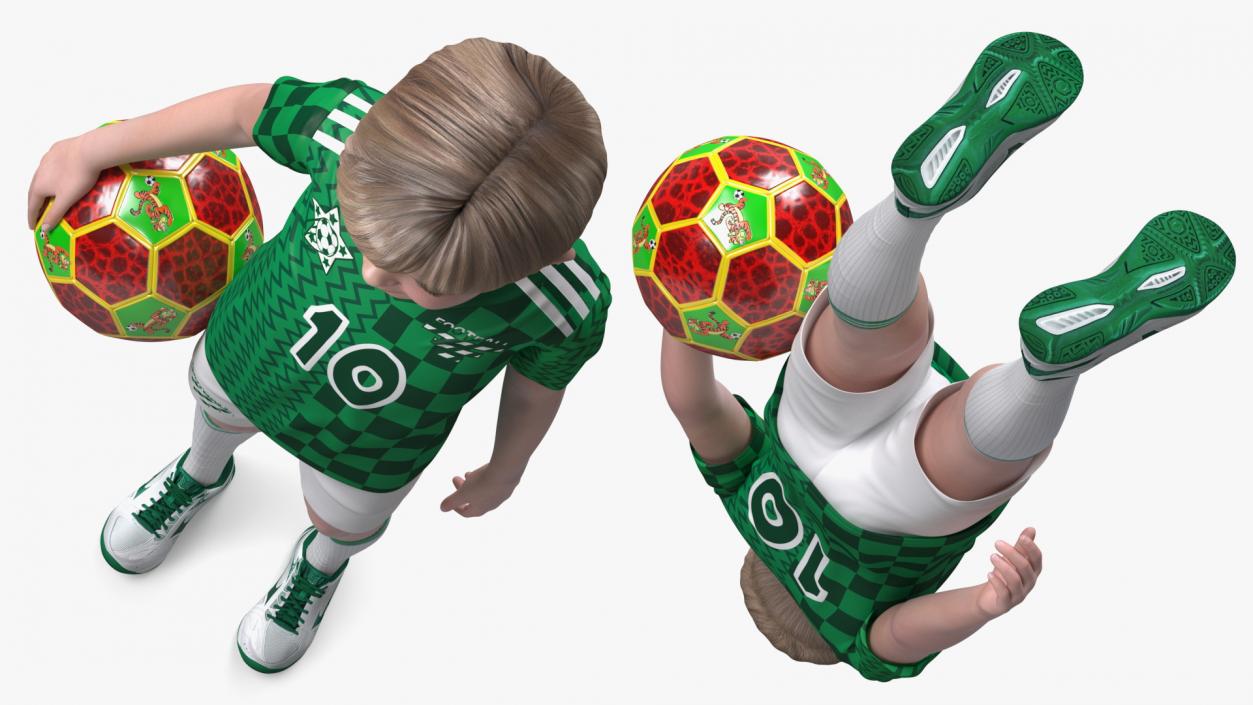 3D Realistic Child Boy Sport Style