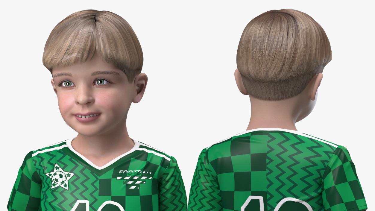 3D Realistic Child Boy Sport Style