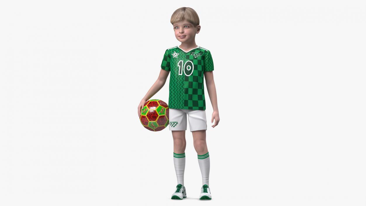 3D Realistic Child Boy Sport Style