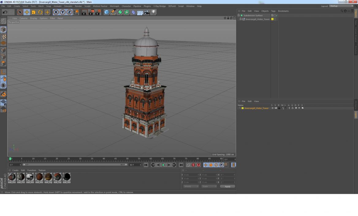 Invercargill Water Tower 3D model