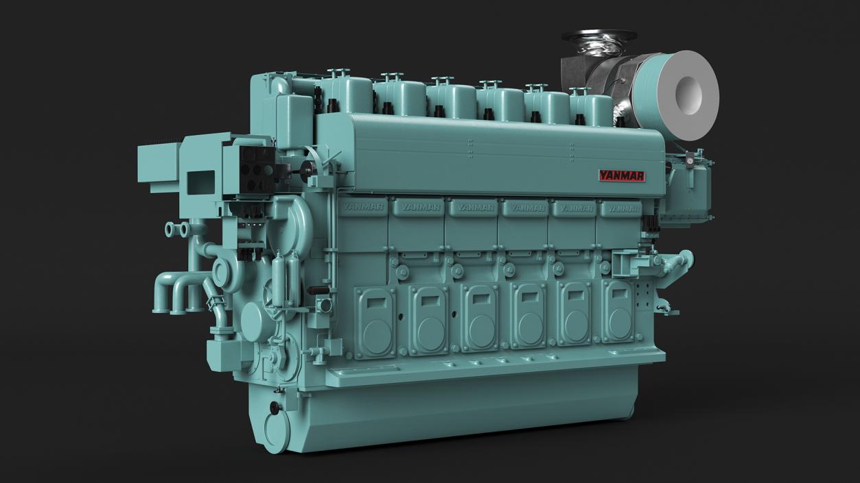 3D model Engine Yanmar 6EY26W