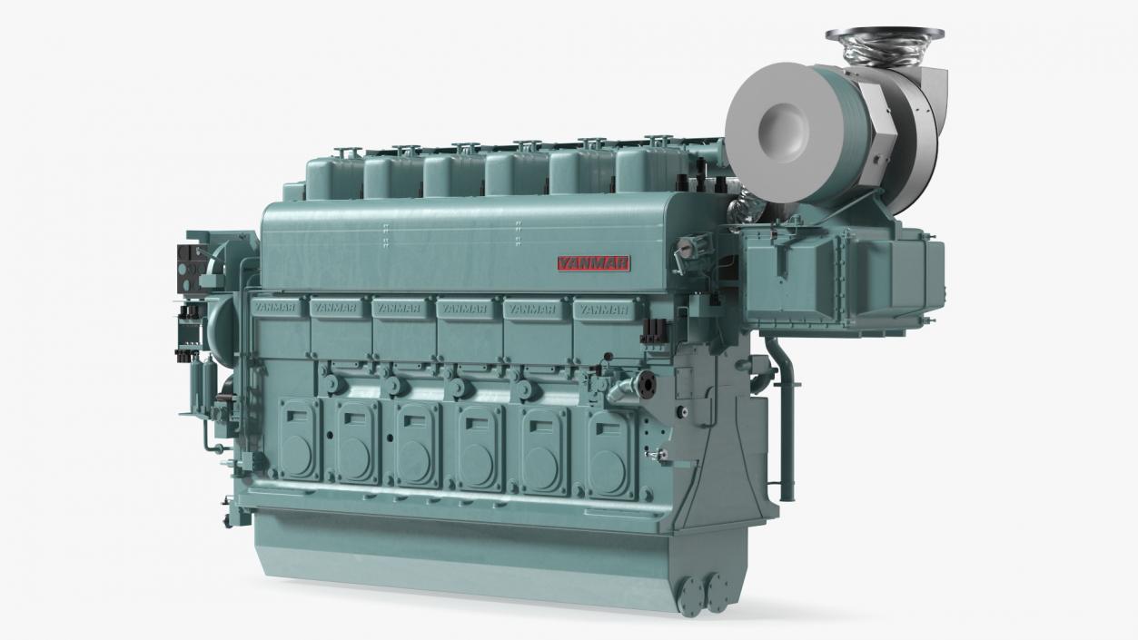 3D model Engine Yanmar 6EY26W