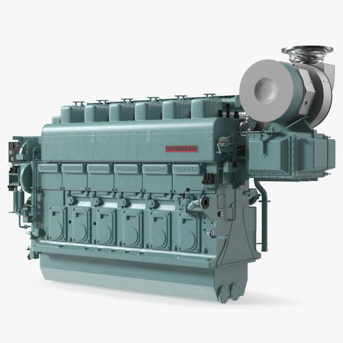 3D model Engine Yanmar 6EY26W