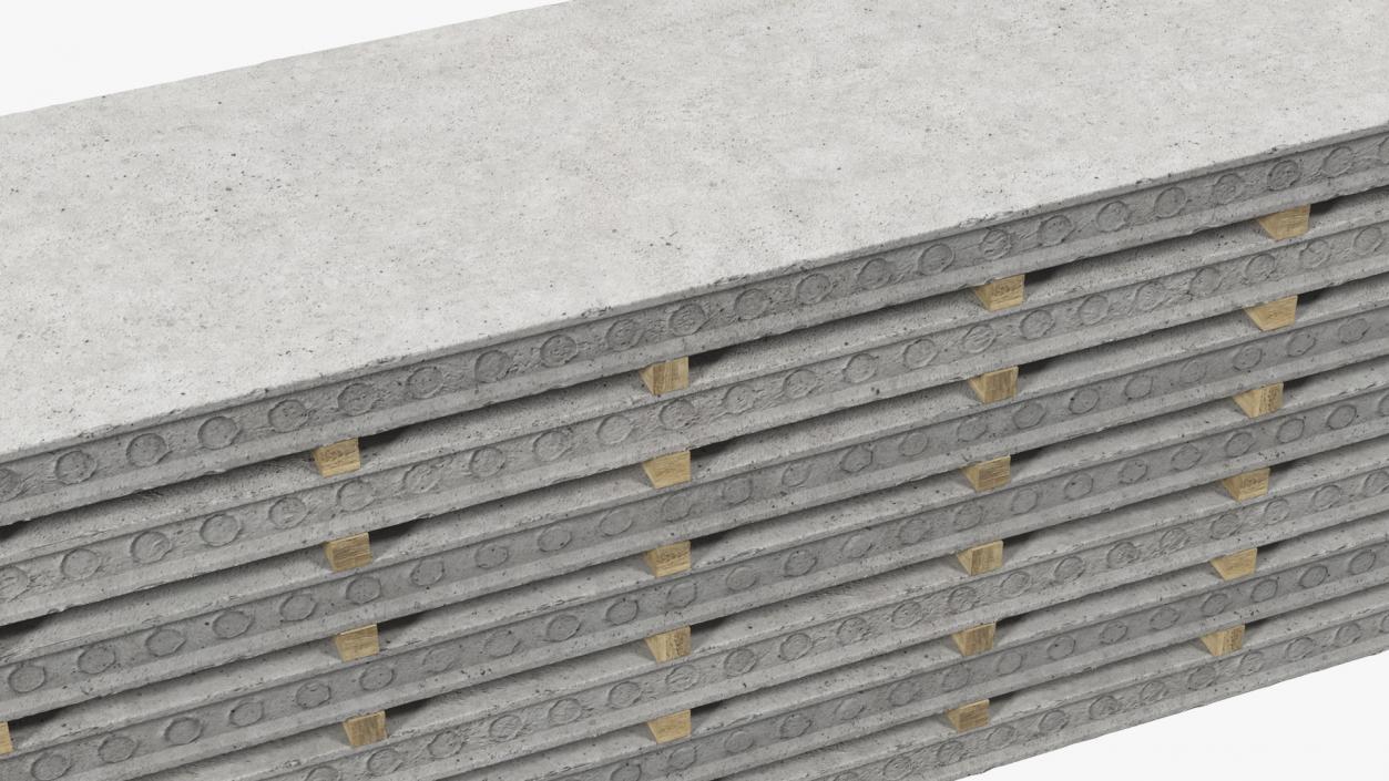 3D model Hollow Core Concrete Slab