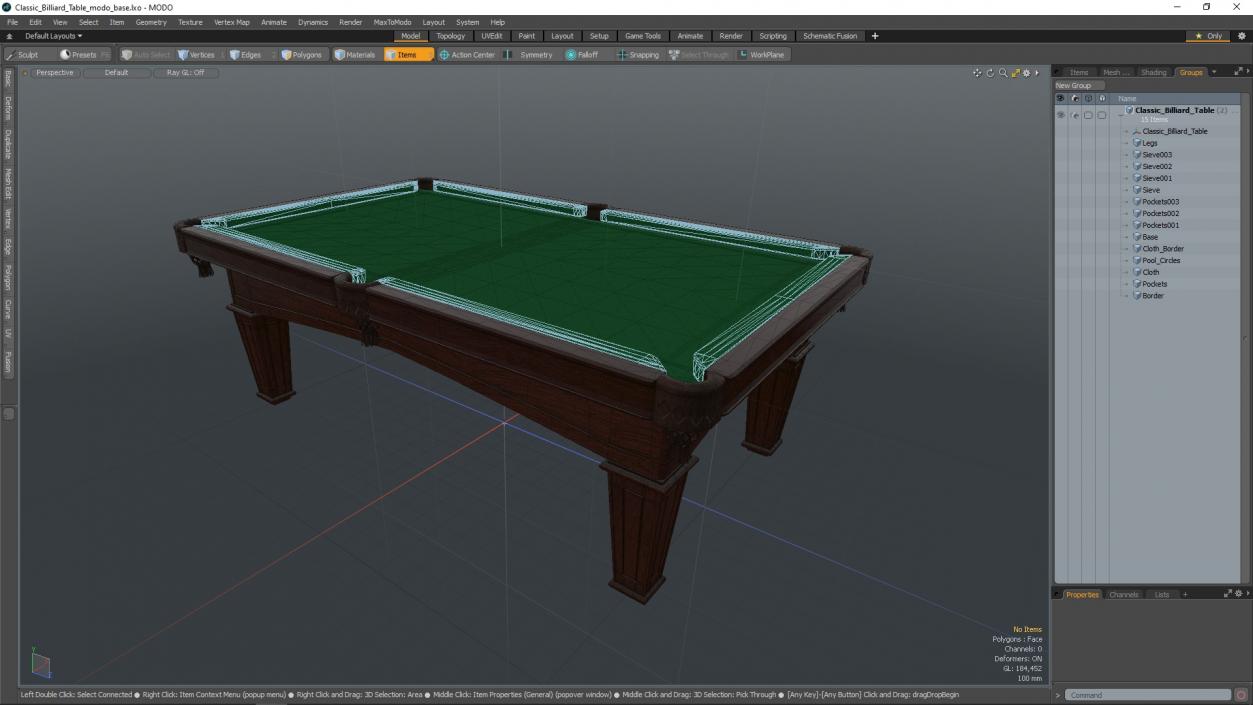 Classic Billiard Table 3D