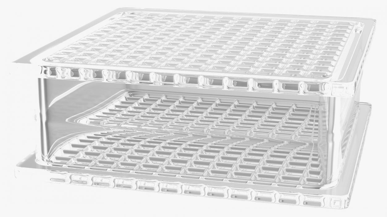 3D Quadra Glass Block model