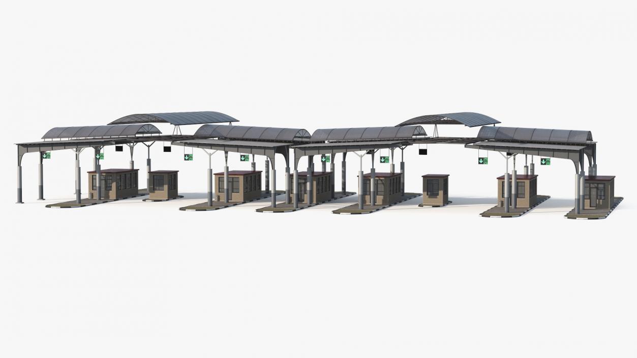 3D Large Border Checkpoint model