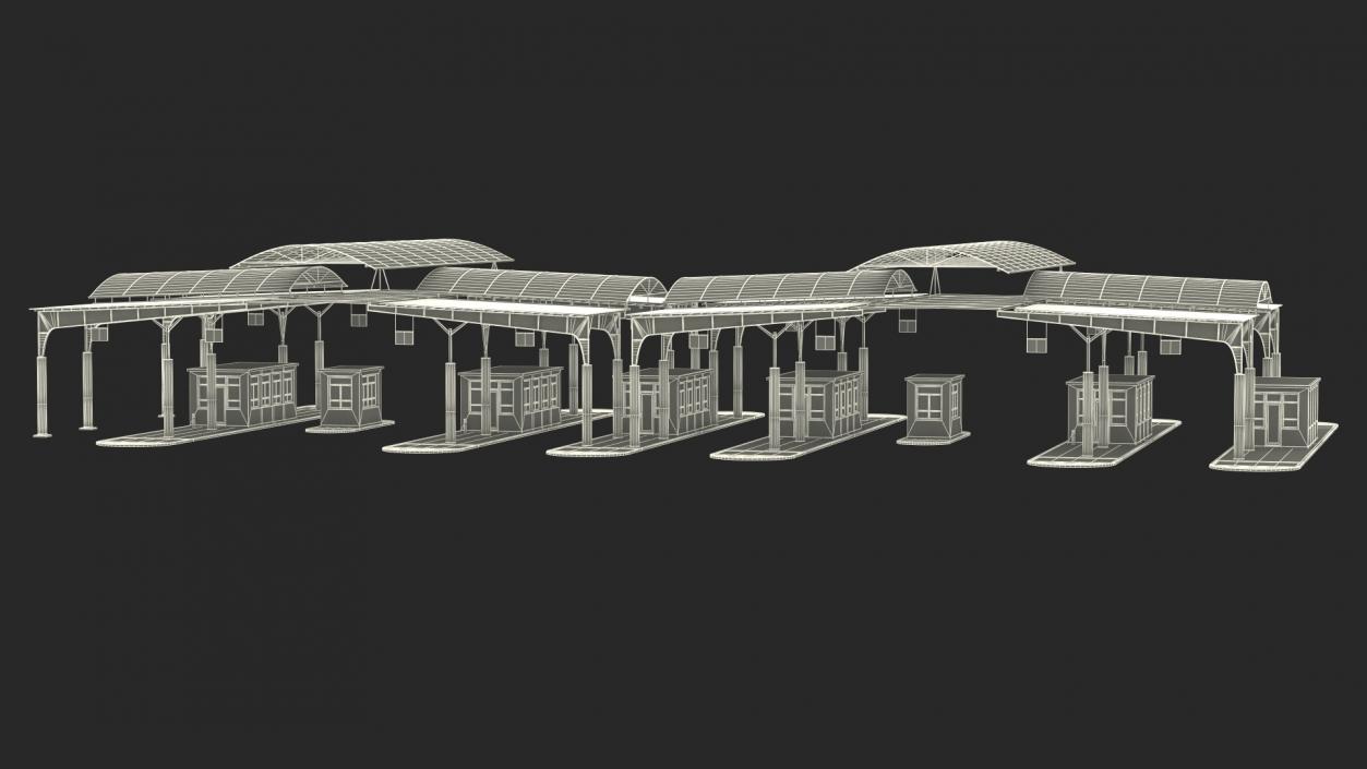 3D Large Border Checkpoint model