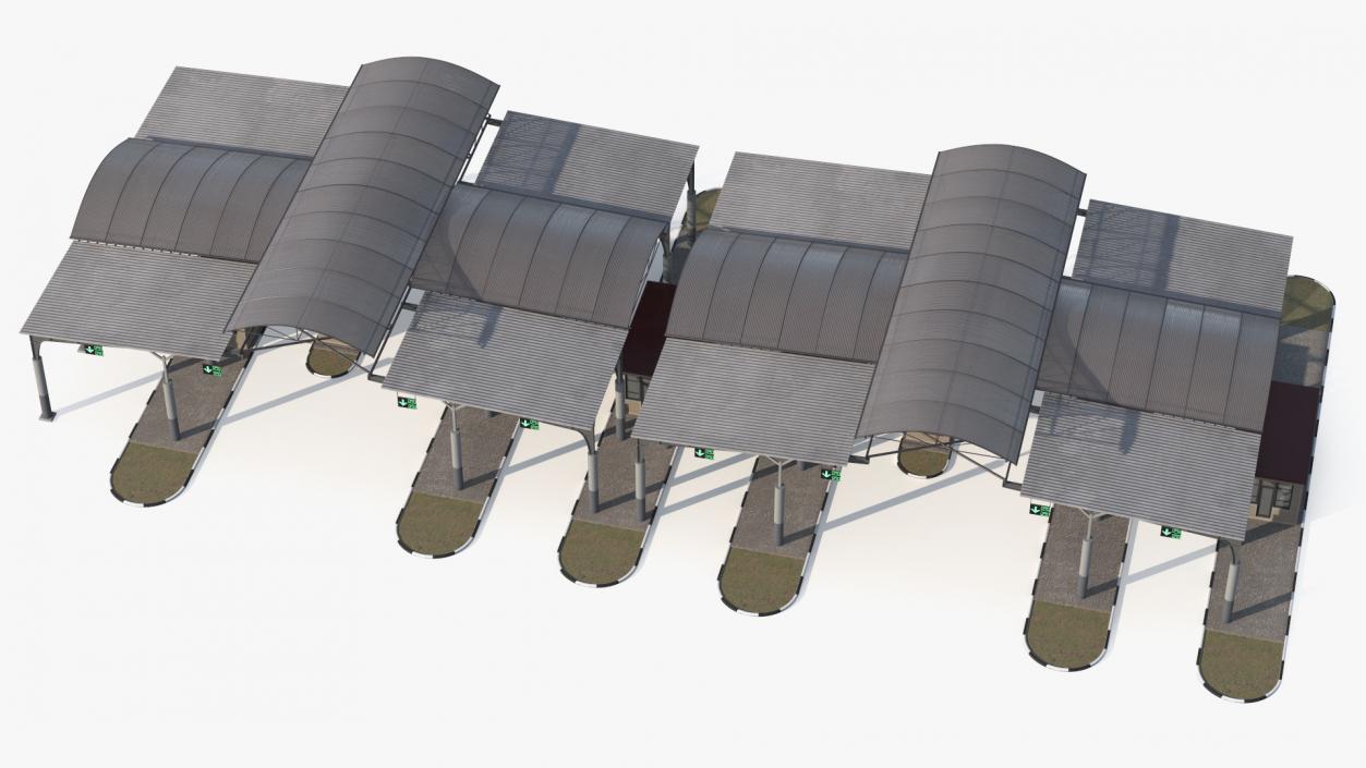 3D Large Border Checkpoint model