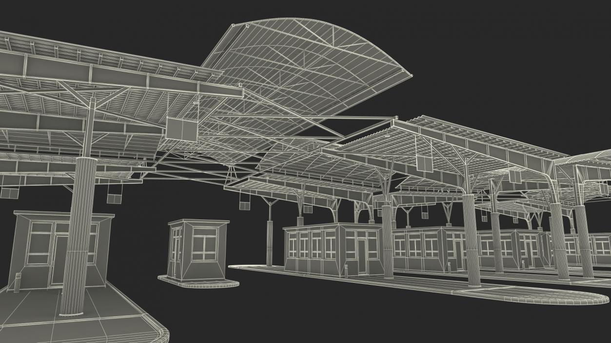 3D Large Border Checkpoint model