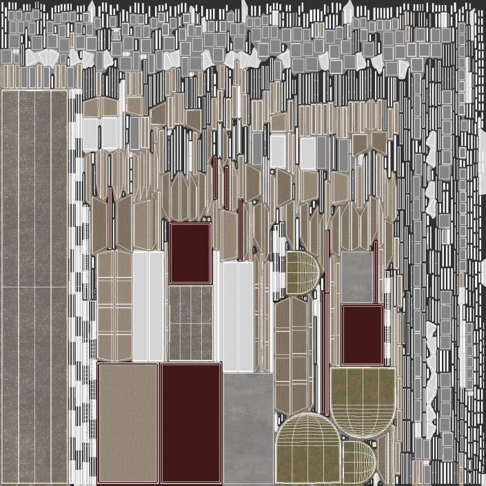 3D Large Border Checkpoint model