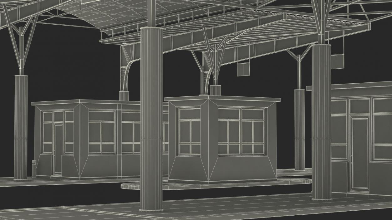 3D Large Border Checkpoint model