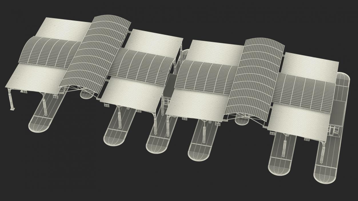 3D Large Border Checkpoint model