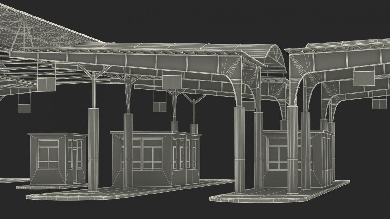 3D Large Border Checkpoint model